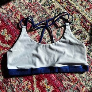 Blue Under Armour Strappy Sports Bra